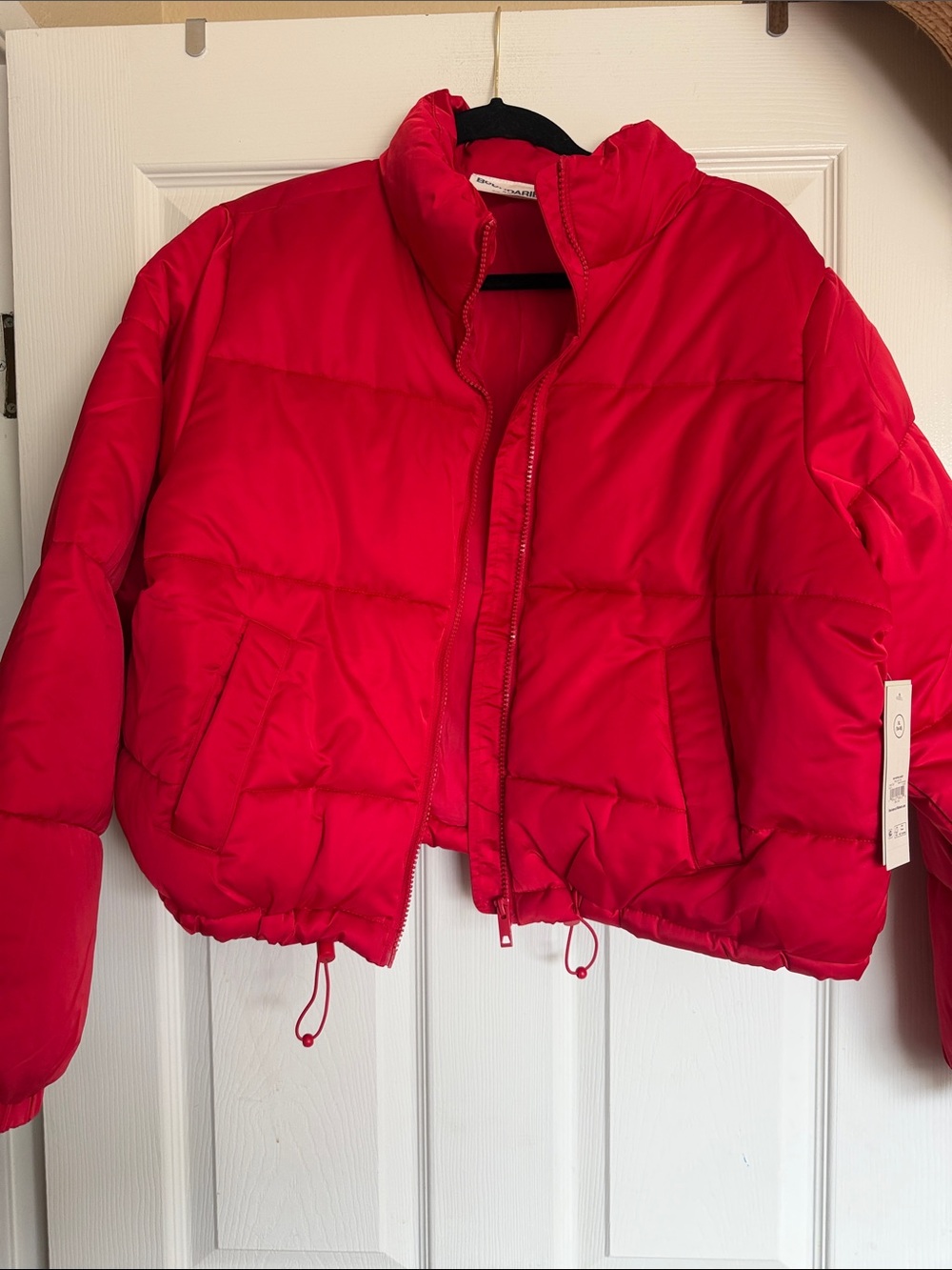 No boundaries red satin puffer sz xl juniors